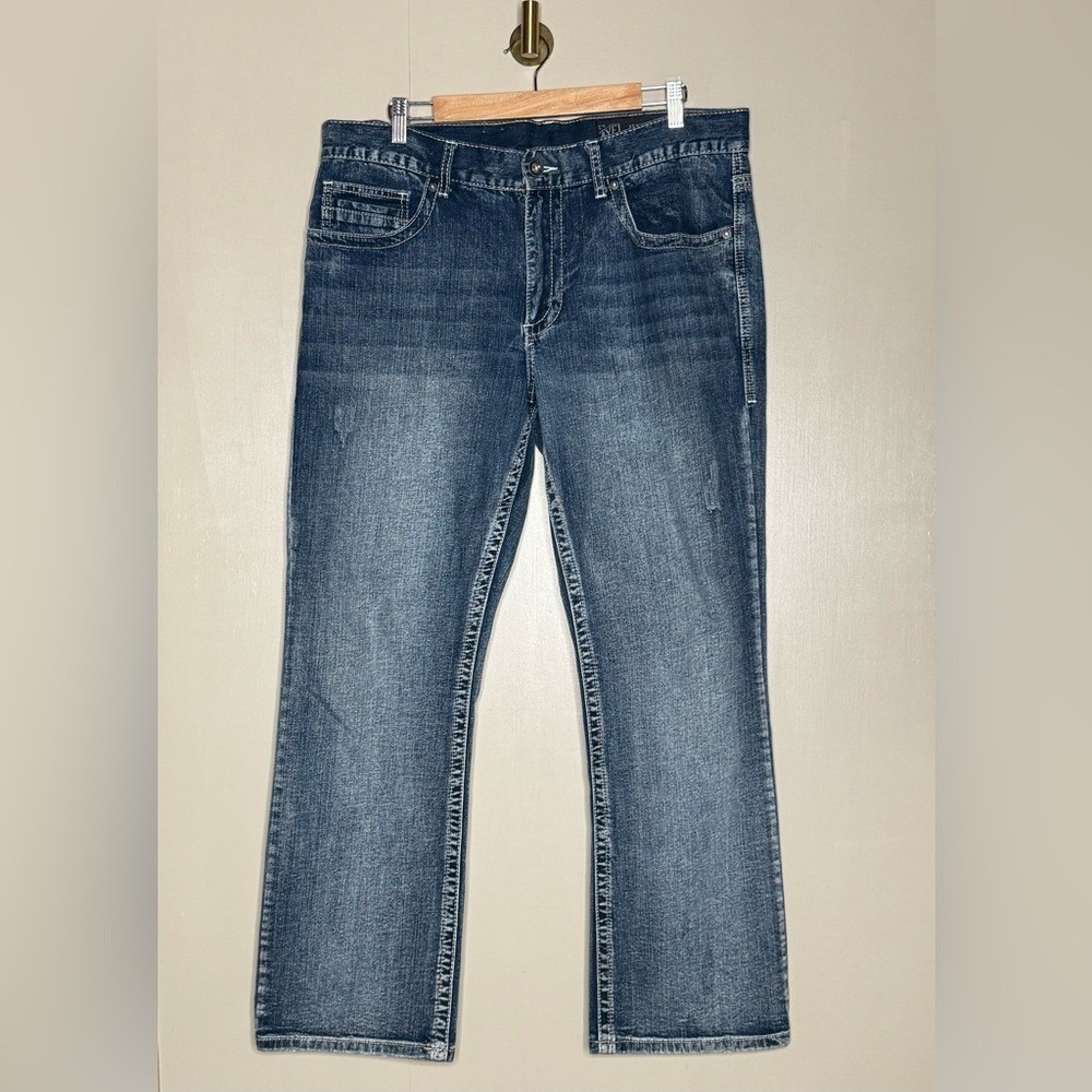 Axel Men's Jeans 36x30 Medium Wash Slim‎ Bootcut Classic Denim